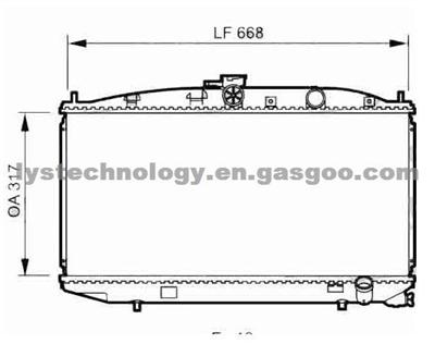 Radiator For Honda -- 19010PW0014