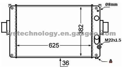 Radiator For Iveco -- 9381374EB,93822906