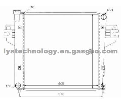 Radiator For Jeep -- 52079731AA,52080123AA