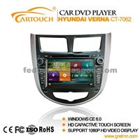 Capacitance Touch Screen Car Dvd Player Car Dvd Gps Car Audio System For Hyundai Verna