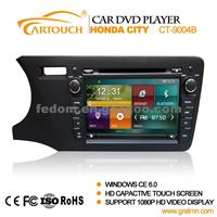 1080 High Definition Capacitive Touch Screen Car GPS Navigation System For Honda City 2014