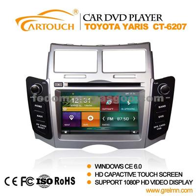 Car Audio Stereo Bluetooth With GPS System For Toyota Yaris (CT-6207)