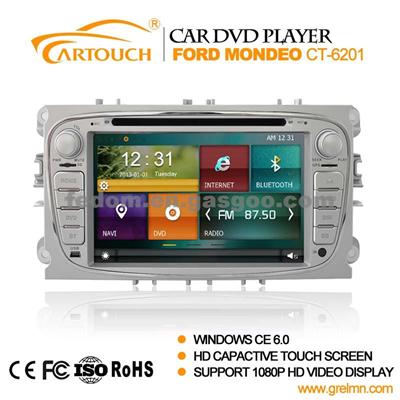 1080P Capacitance Touch Screen Car Dvd Player Car Dvd Gps Car Audio System For Ford Mondeo