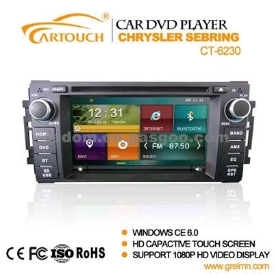 Car Radio Usb Bluetooth For Chrysler Sebring, 2 Din Car Radio Dvd Player With GPS For Chrysler Sebring ( CT-6230)