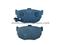 D464 OE Quality Semi-Metallic Rear Brake Pad For HYUNDAI Elantra - img1