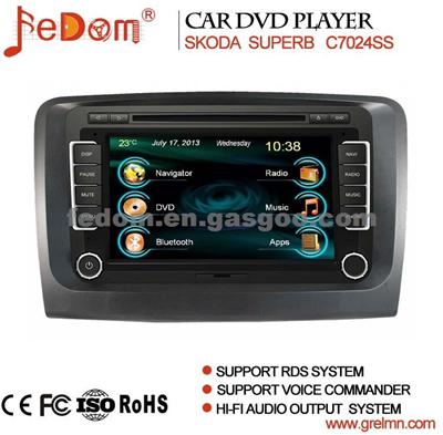 In Dash Touch Screen Radio Car DVD GPS For Skoda Superb