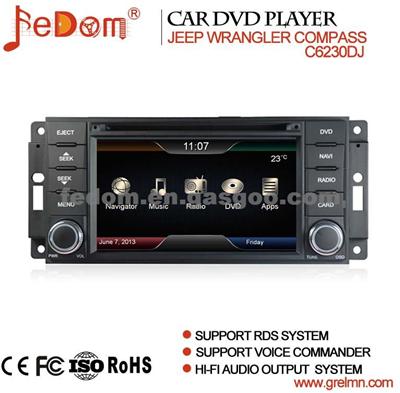 Popular Multimedia Car DVD GPS Monitor With Touch Screen\Bluetooth\Radio And Video Special For Jeep Wrangler Compass