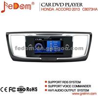 2 Din Car Dvd Player With Radio/ Gps Audio System For Honda Accord 2013