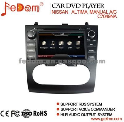 In-Dash Car Audio DVD Player GPS Navigation For Nissan Altima