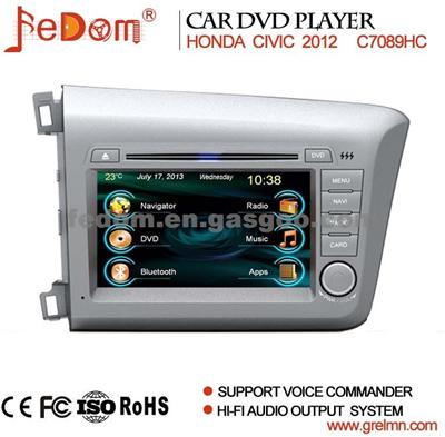 In-Dash Car Audio DVD Player GPS Navigation For Honda Civic 2012