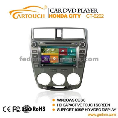 1080P Capacitance Touch Screen Car Dvd Player Car Dvd Gps Car Audio System For Honda City