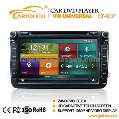 8 Inch Touch Screen Car Dvd Player Car Dvd Gps Car Audio System For VW Universal