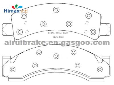 D149 Semi-Metal Brake Pad With Free Sample Suitable For Mexico