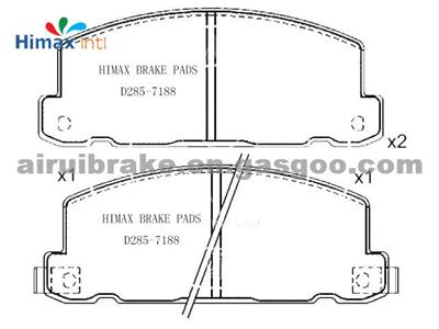 For ISUZU Trooper D285 94136642 Carbon Fiber Brake Pad Suppliers