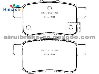 D1451-8711 Auto Brake Pad For Honda Accord