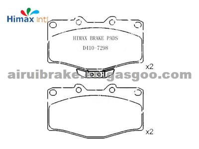 D410 Chinese Car Parts Semi-Metallic Brake Pad