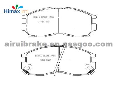 D484 Semi-Metallic Japnanese Car Brake Pads Of MITSUBISHI Galant 1988-2003