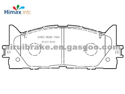 D1222 High Quality Low Price Semi-Metal Brake Pad