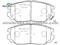 D1125 Semi-Metallic Hyundai Elantra/Sonata 2005- Brake Pad - img1