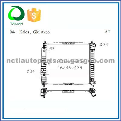 High Quality Radiators For Sale P96536524 Daewoo Radiator