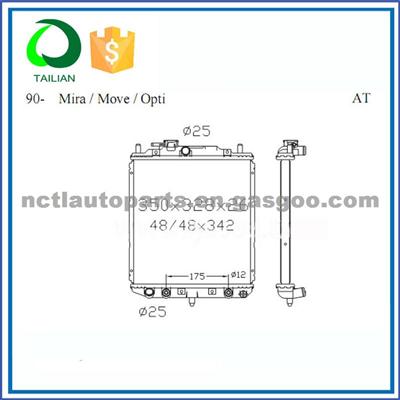 1 Year Warranty Car Radiator For DAIHATSU 16400-87256-000 / 16400-87270-000