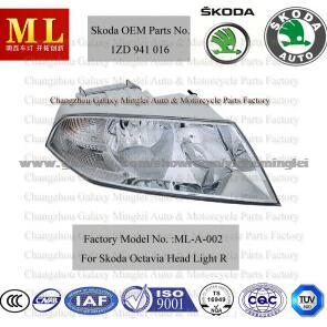 High Quality OEM Auto Parts With Head Lamp For Skoda Octavia From 2004 (OEM Parts No.: 1ZD 941 016)