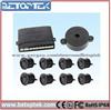 Black Car 8 Sensors Front&Rear View Video Parking Sensor System Radar