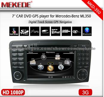 Car GPS Navigation For GL / ML W164 ML300 ML350 ML450 ML500 With Radio BT TV CD MP3 AUX USB Dvd