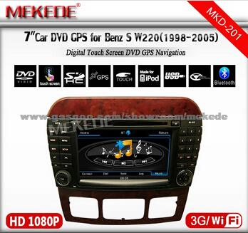 HD 2 Din 7wholesale Car GPS Navigation Player For Mercedes Benz S W220 Benz CL-W215 Radio GPS Bluetooth Ipod Ipod DVD Video
