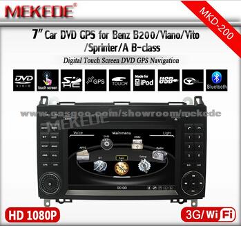 MTK800MHZ Dual Core Car Multimedia Player For Benz B200 With Wifi 3G Radio Gps Bt Audio Video Ipod