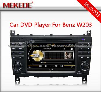 Car Audio DVD GPS For Mercedes Benz C Class W203 CLK W209 MTK3336NCG CPU Support 1080P Video