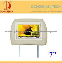 7inch Universal Car Headrest Lcd Monitor With Pillow