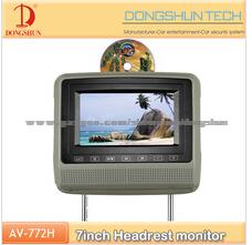 7 Inch Digital Panel Headrest With Touch Key