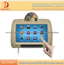 9 Inch Car Headrest Dvd With Touch Screen