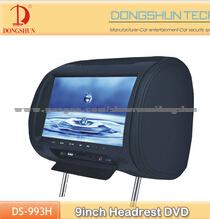 9 Inch Car Headrest With Dvd Touch Key