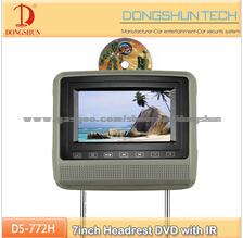 7 Inch Car Headrest DVD With Fm & Ir & Zipper