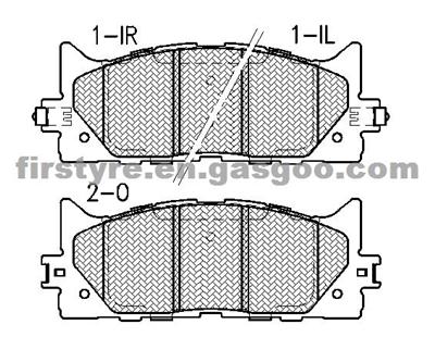 WVA24350 High Quality Ceramic D1222-8331 Brake Pad For TOYOTA