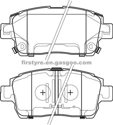 MANUFACTURER FOR TOYOTA CARS COROLLA DISC BRAKE PAD OEM: 04465-13050