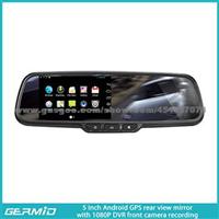 5 Inch Android Rear View Mirror With DVR Recorder And Google Store