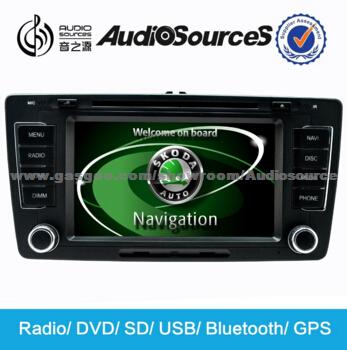 Gps For Car Multimedia Player Skoda With Can Bus Function And Car Information