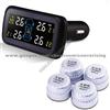 Car TPMS Valve Wheel Pressure Monitoring System With 4 Tire Sensors