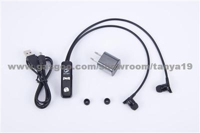 Stereo Air Tube Anti-Radiation Bluetooth Earphone 3.0 With Mic For Smart Phones