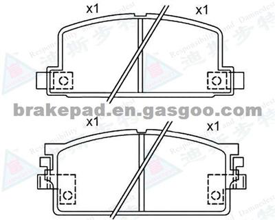 Brake Pad For Isuzu D194-7117/8941301530