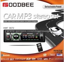 Detachable Panel Decless Car MP3 Player With AM AM RDS USB MP3