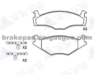 Brake Pad For SEAT CORDOBA D280-7183（OE:191 698 151 B）