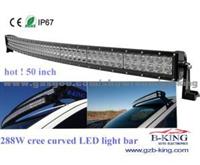 IP67 288W CREE Curved LED Light Bar