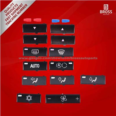 Heater Climate Control Air Conditioning Switch Button Cover For BMW 5 Series