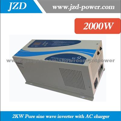 1000W Peak Power 2000W Frequency Pure Sine Wave Inverter DC12V Or 24V Output 110V Or 220V AC With City Power Charger