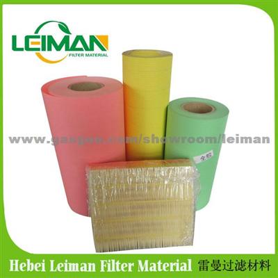 High Quality Wood Pulp Car Air Filter Paper From Hebei Leiman