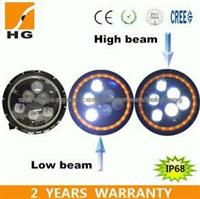 High Low Beam 7'' 60W LED Replacement Headlights With Halos